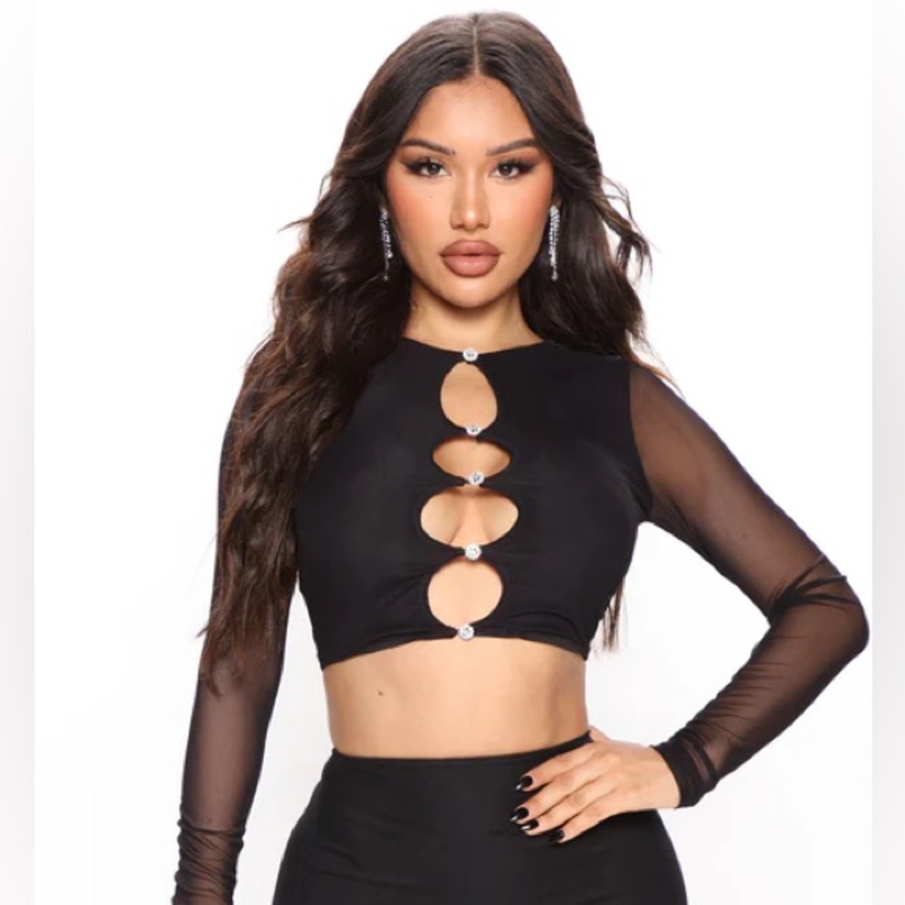 NWT - fashion nova Act Cool Long Sleeve Top